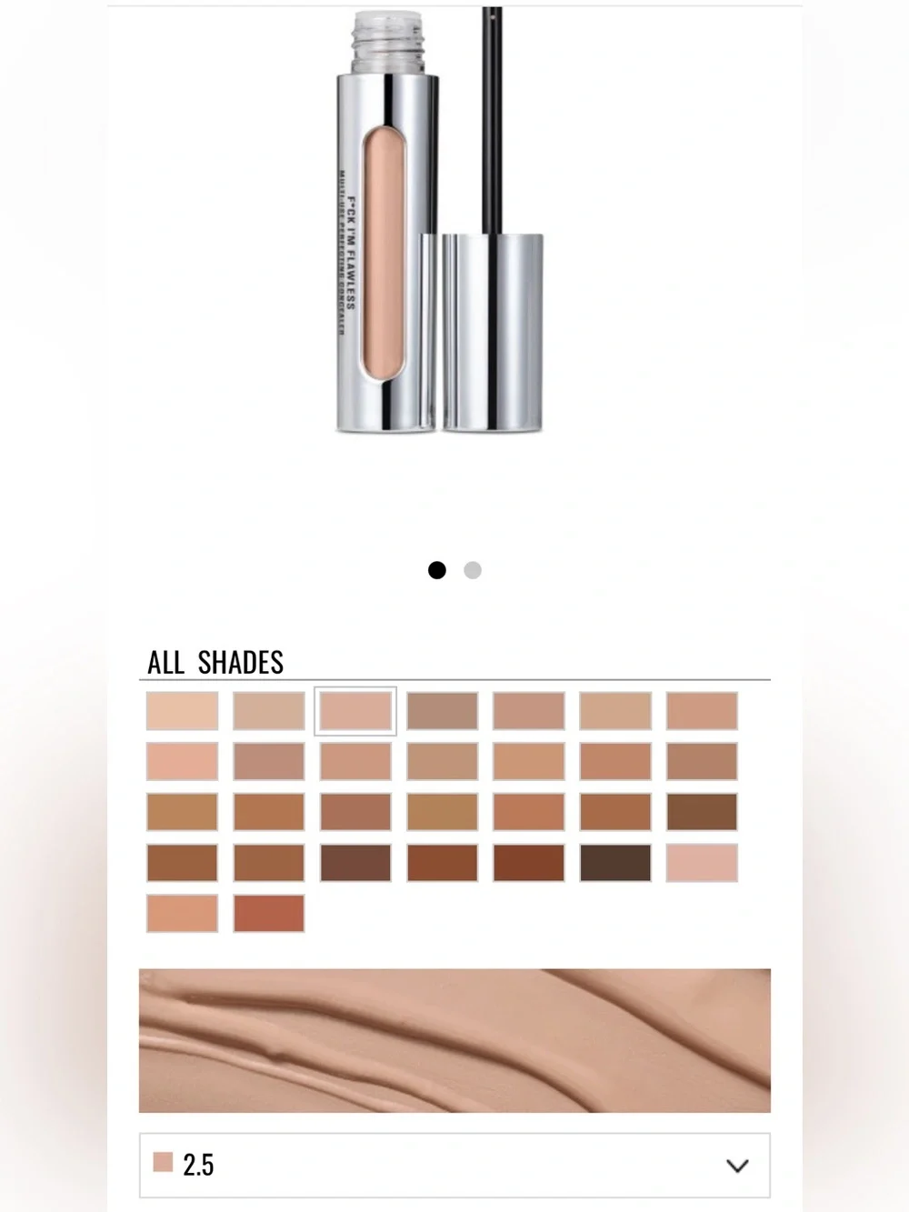 IL MAKIAGE F*CK I'M FLAWLESS Multi-Use Perfecting Concealer Shade 2.5 7 ML NIB